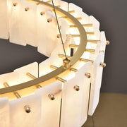 Celestial Alabaster Round Chandelier-DWHOME