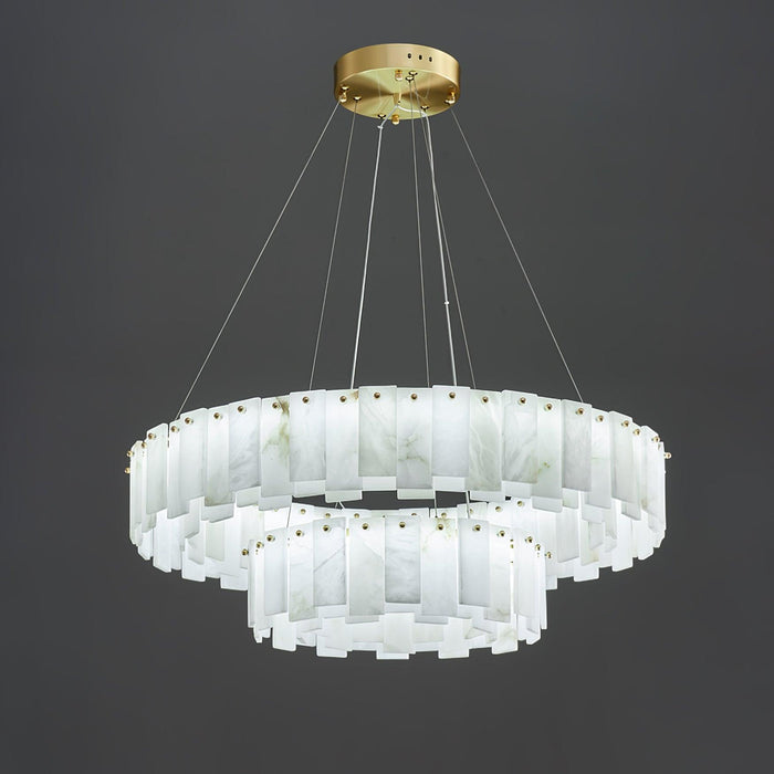 Celestial Alabaster Round Chandelier - Vakkerlight