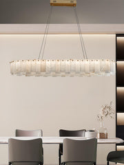 Celestial Alabaster Round Chandelier-DWHOME