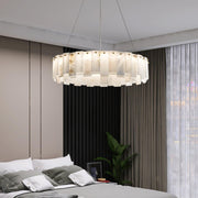 Celestial Alabaster Round Chandelier-DWHOME