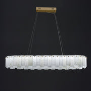 Celestial Alabaster Round Chandelier-DWHOME