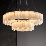 Celestial Alabaster Round Chandelier-DWHOME
