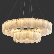 Celestial Alabaster Round Chandelier-DWHOME