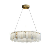 Celestial Alabaster Round Chandelier-DWHOME