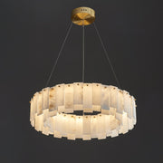 Celestial Alabaster Round Chandelier-DWHOME