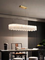 Celestial Alabaster Round Chandelier-DWHOME