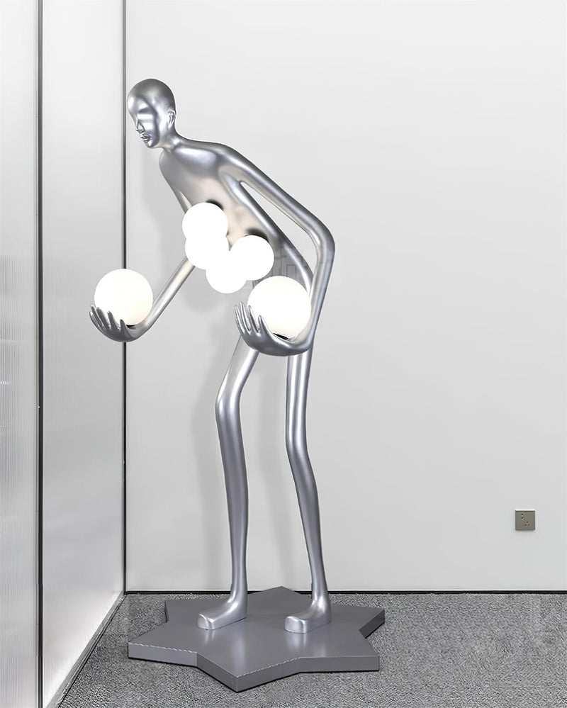 Celestial Guardian Sculpture Floor Lamp-DWHOME
