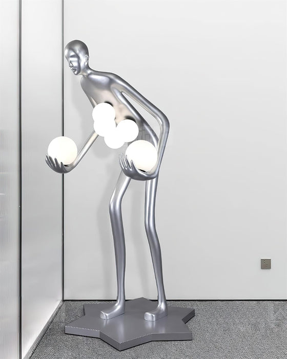 Celestial Guardian Sculpture Floor Lamp.