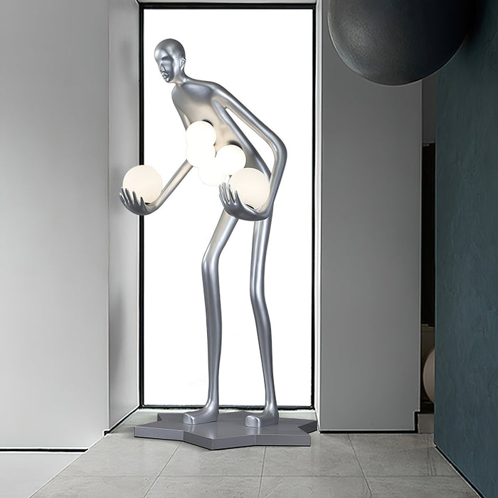 Celestial Guardian Sculpture Floor Lamp.