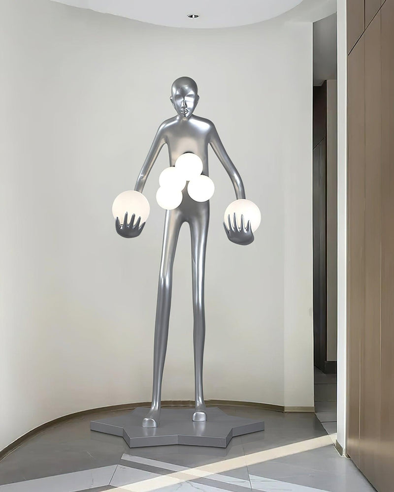 Celestial Guardian Sculpture Floor Lamp-DWHOME