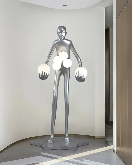 Celestial Guardian Sculpture Floor Lamp.