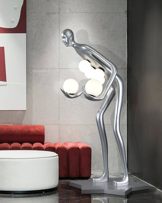 Celestial Guardian Sculpture Floor Lamp.