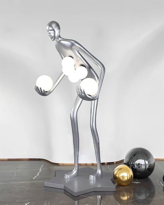 Celestial Guardian Sculpture Floor Lamp.