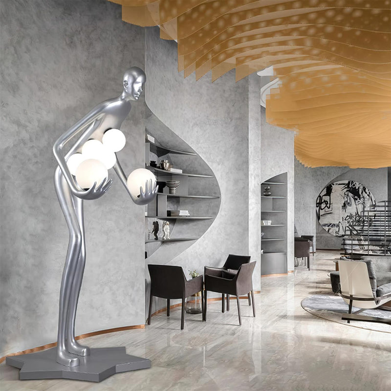 Celestial Guardian Sculpture Floor Lamp-DWHOME