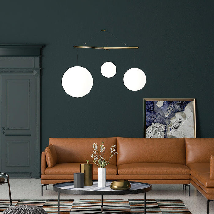 Celestial Orb Trio Pendant Lamp-DWHOME