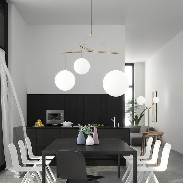 Celestial Orb Trio Pendant Lamp-DWHOME