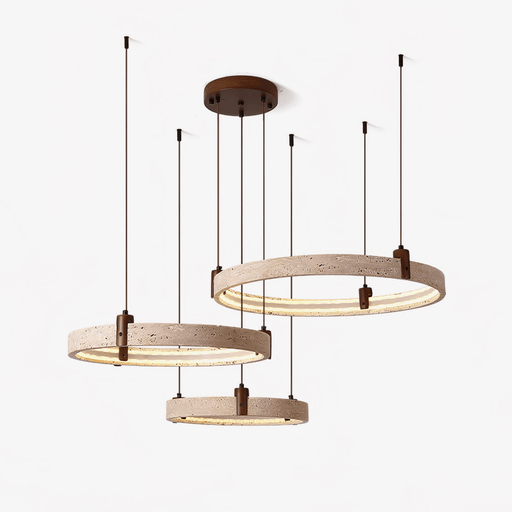 Celestial Orbit Travertine Chandelier-DWHOME