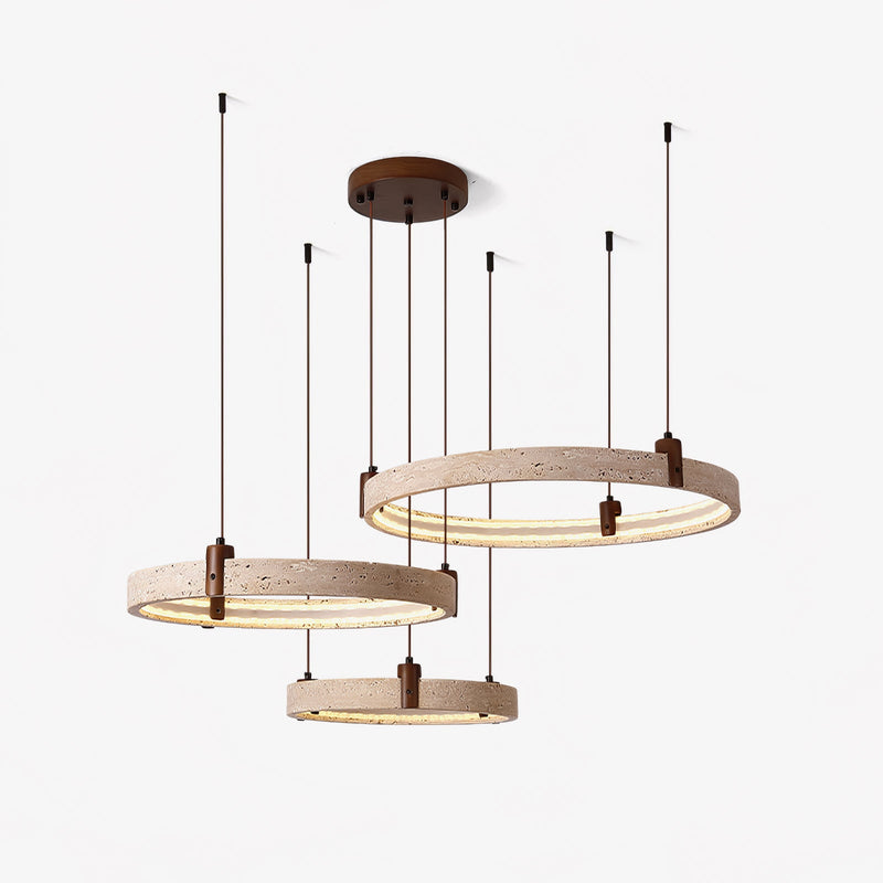 Celestial Orbit Travertine Chandelier-DWHOME