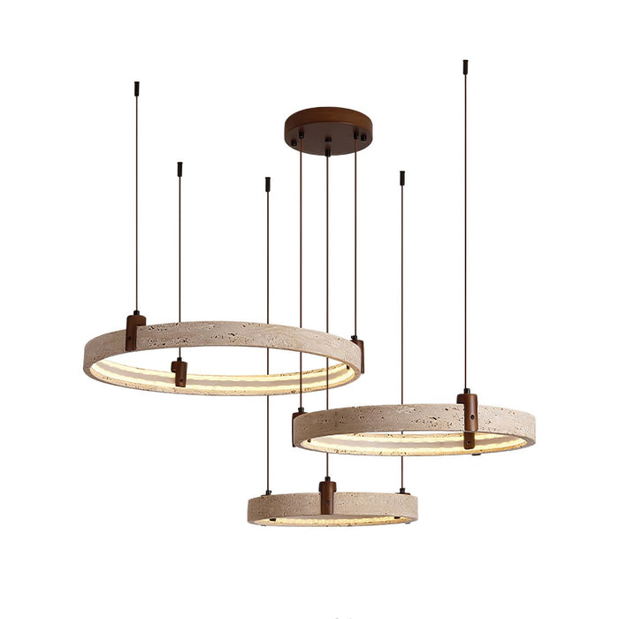 Celestial Orbit Travertine Chandelier-DWHOME