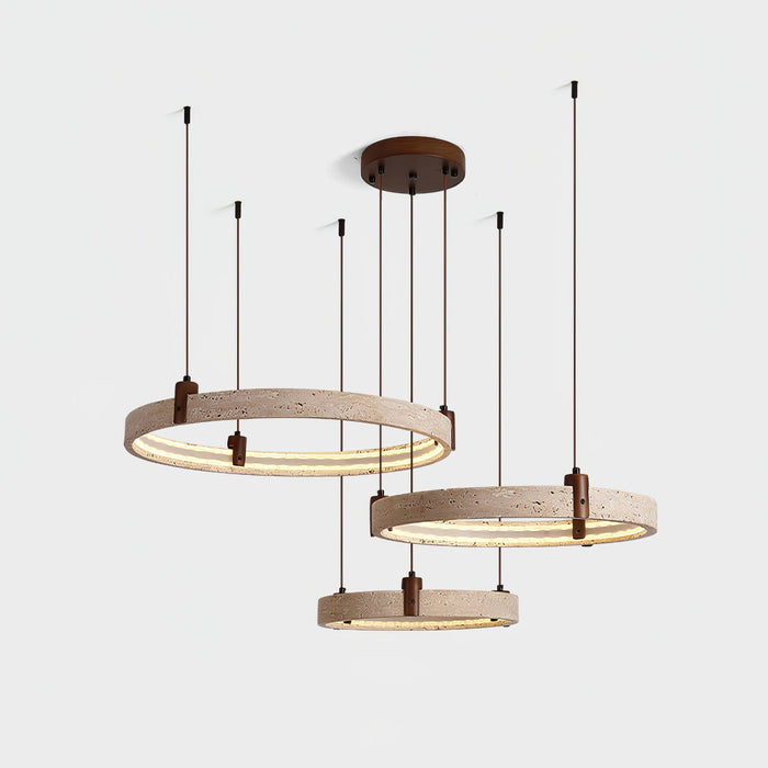 Celestial Orbit Travertine Chandelier-DWHOME