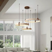 Celestial Orbit Travertine Chandelier-DWHOME