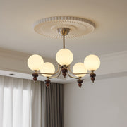 Celestial Sphere Walnut Chandelier-DWHOME