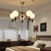 Celestial Sphere Walnut Chandelier-DWHOME