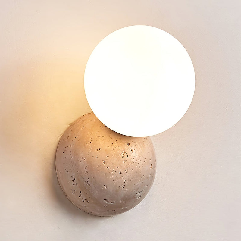 Celestial Travertine Wall Sconce-DWHOME