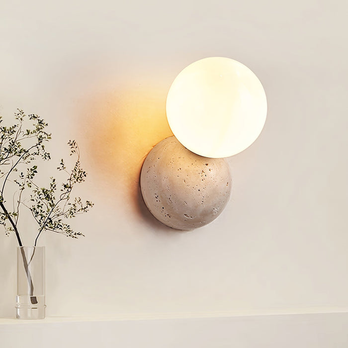 Celestial Travertine Wall Sconce-DWHOME