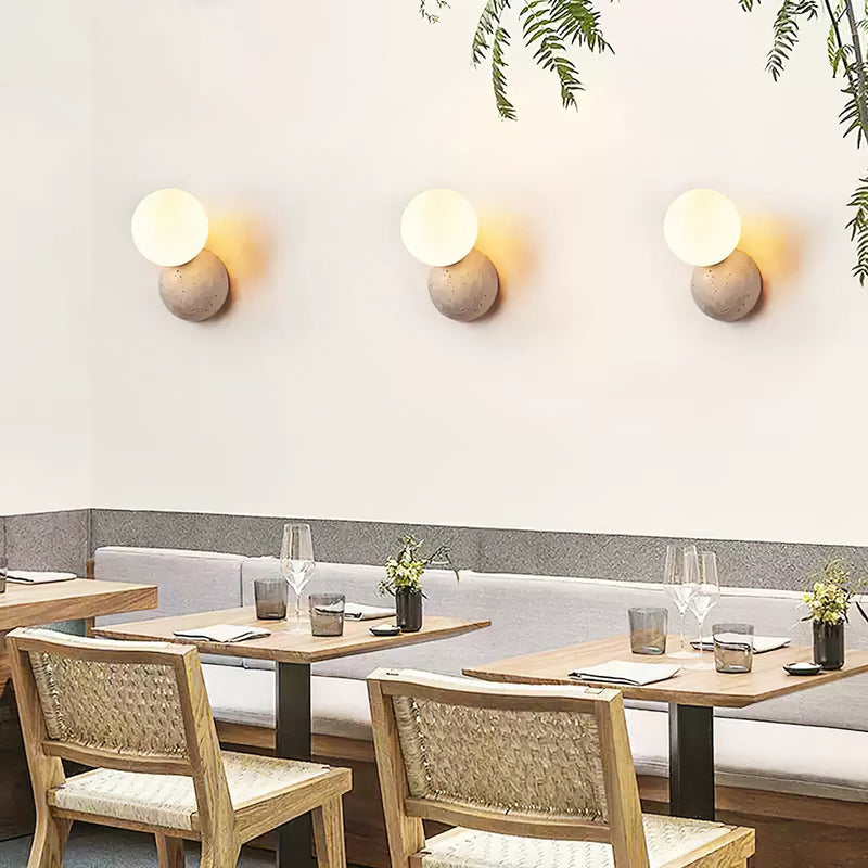 Celestial Travertine Wall Sconce-DWHOME