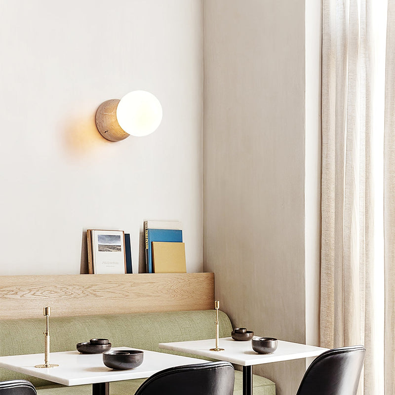 Celestial Travertine Wall Sconce-DWHOME