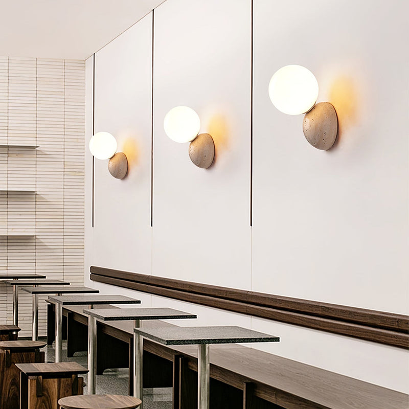 Celestial Travertine Wall Sconce-DWHOME