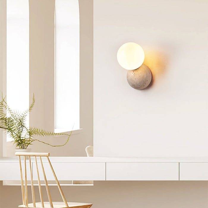 Celestial Travertine Wall Sconce-DWHOME