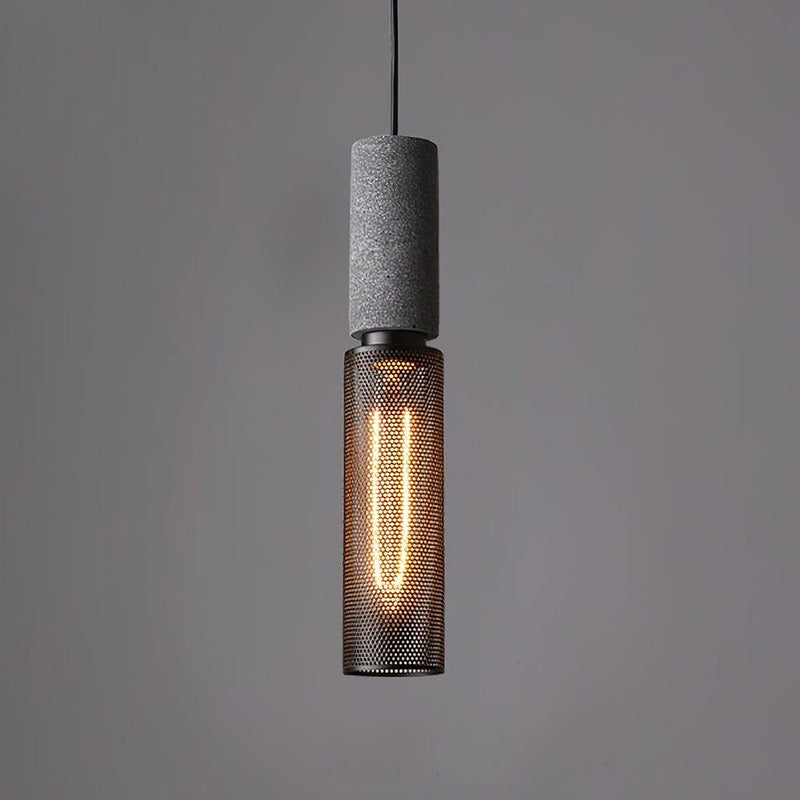Cement Mesh Pendant Light-DWHOME