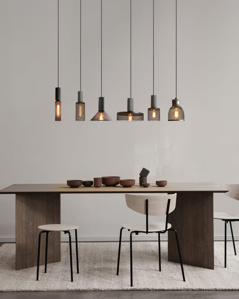Cement Mesh Pendant Light-DWHOME
