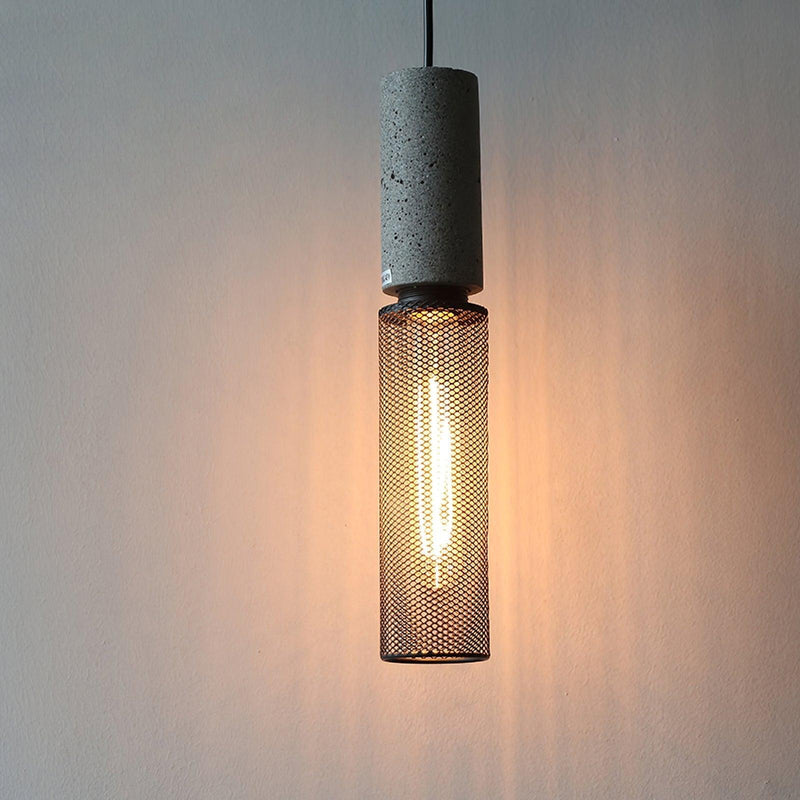 Cement Mesh Pendant Light-DWHOME
