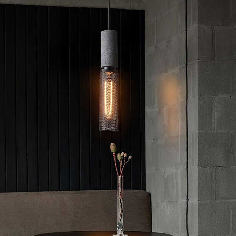Cement Mesh Pendant Light-DWHOME