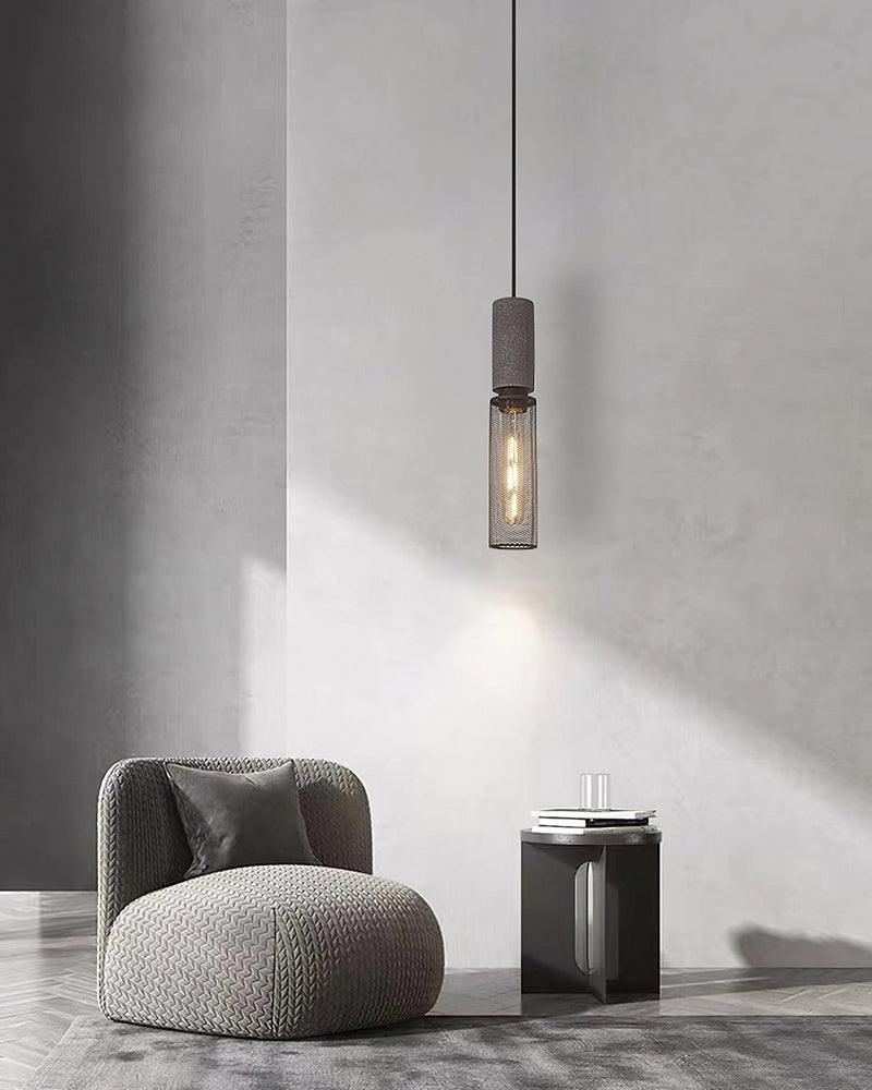 Cement Mesh Pendant Light-DWHOME