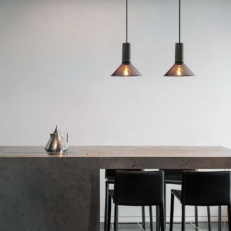 Cement Mesh Pendant Light-DWHOME