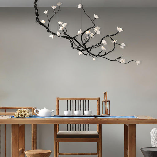 Chandelier Fleur en Céramique-DWHOME