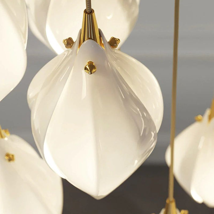 Ceramic Flower Pendant Light