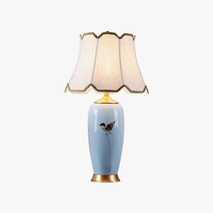 Ceramic Oval Desk Lamp-DWHOME