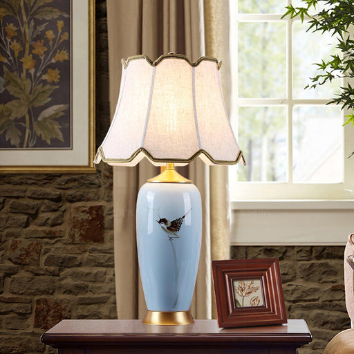 Ceramic Oval Desk Lamp-DWHOME
