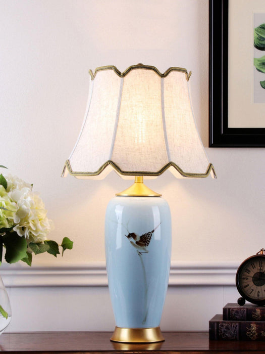 Ceramic Oval Desk Lamp-DWHOME