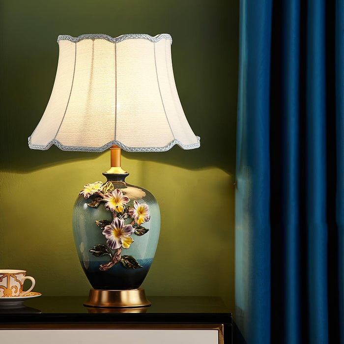 Ceramic Pattern Table Lamp-DWHOME