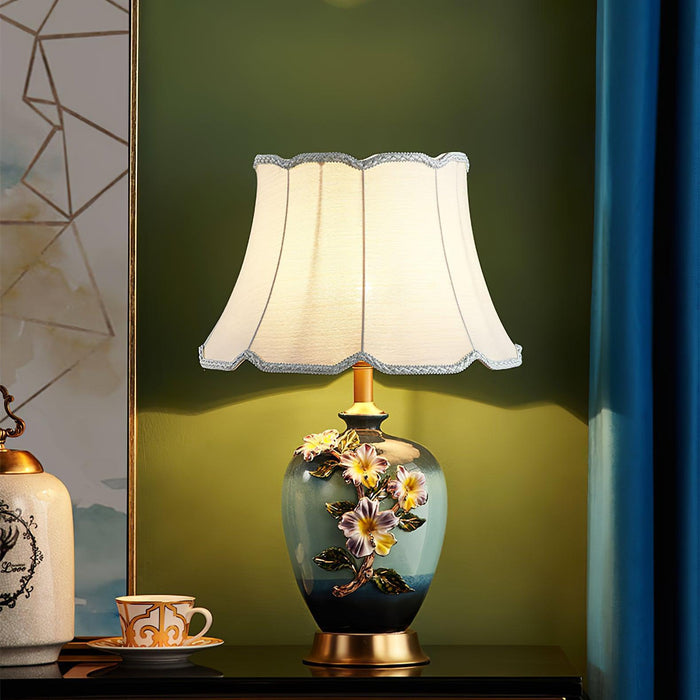 Ceramic Pattern Table Lamp-DWHOME