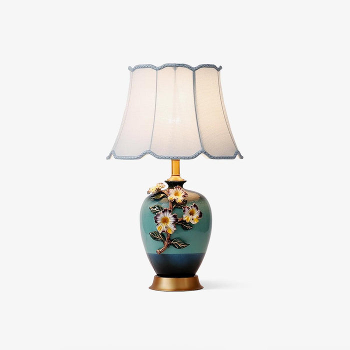 Ceramic Pattern Table Lamp-DWHOME