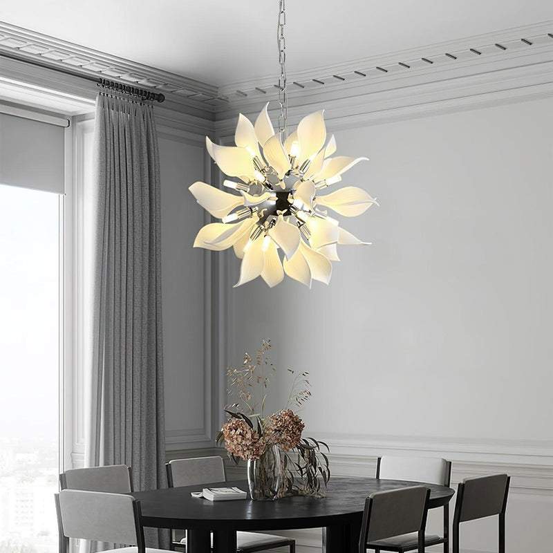 Ceramic Petals Blooming Chandelier-DWHOME
