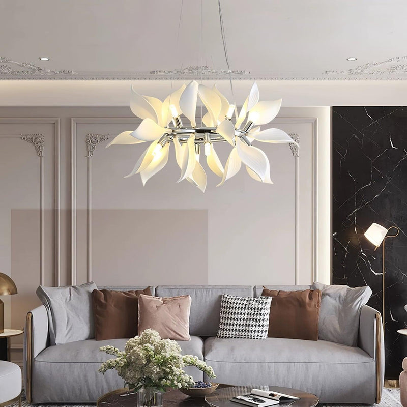 Ceramic Petals Blooming Chandelier-DWHOME