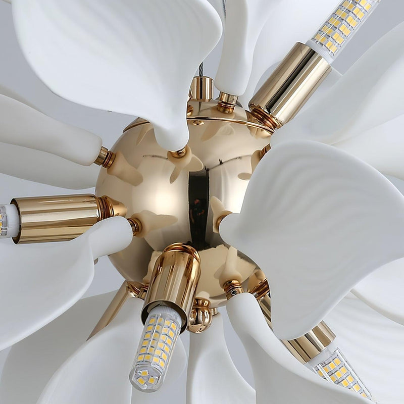 Ceramic Petals Blooming Chandelier-DWHOME
